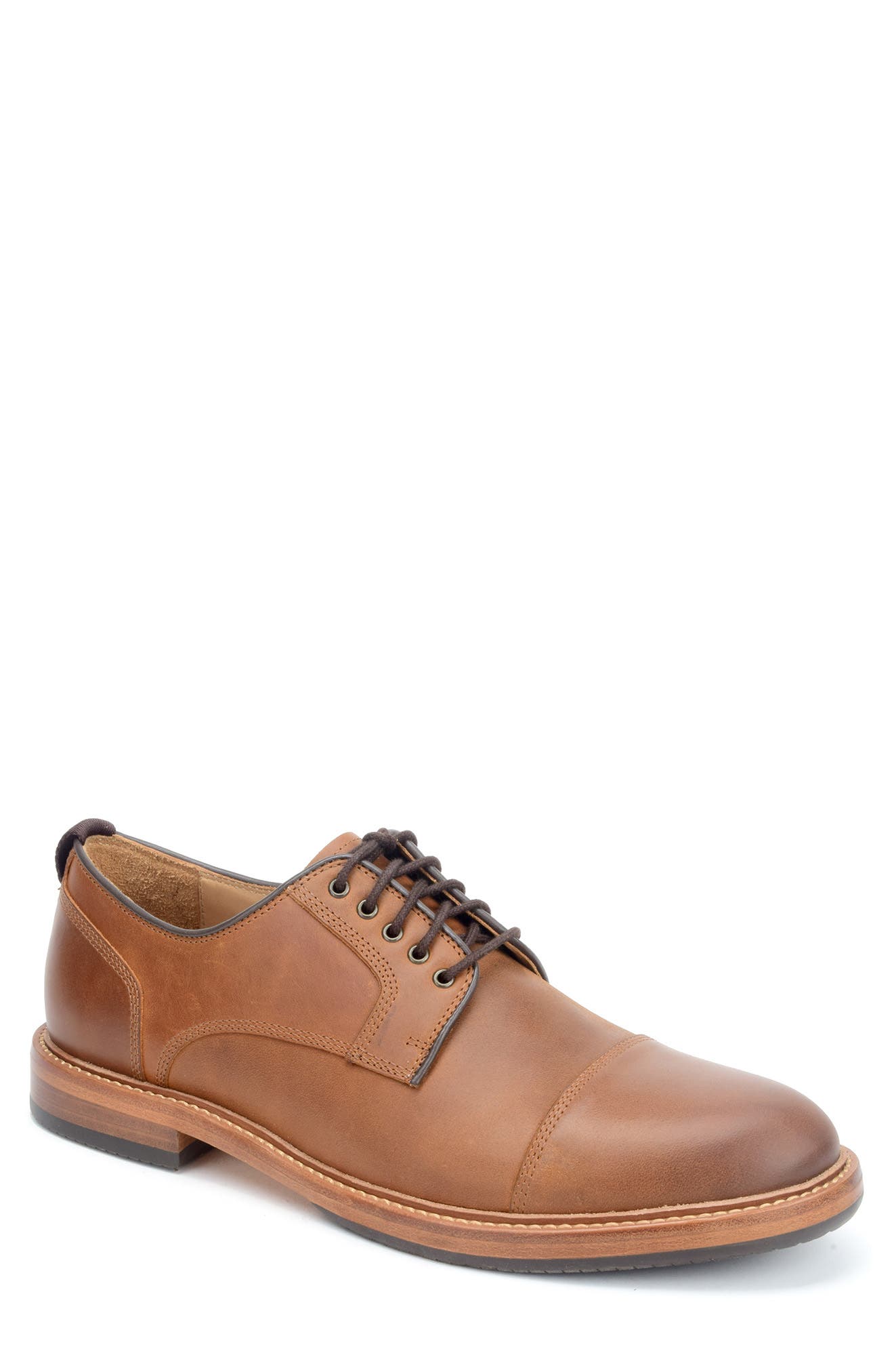 Warfield & Grand Dres Cap Toe Derby, Main, color, 