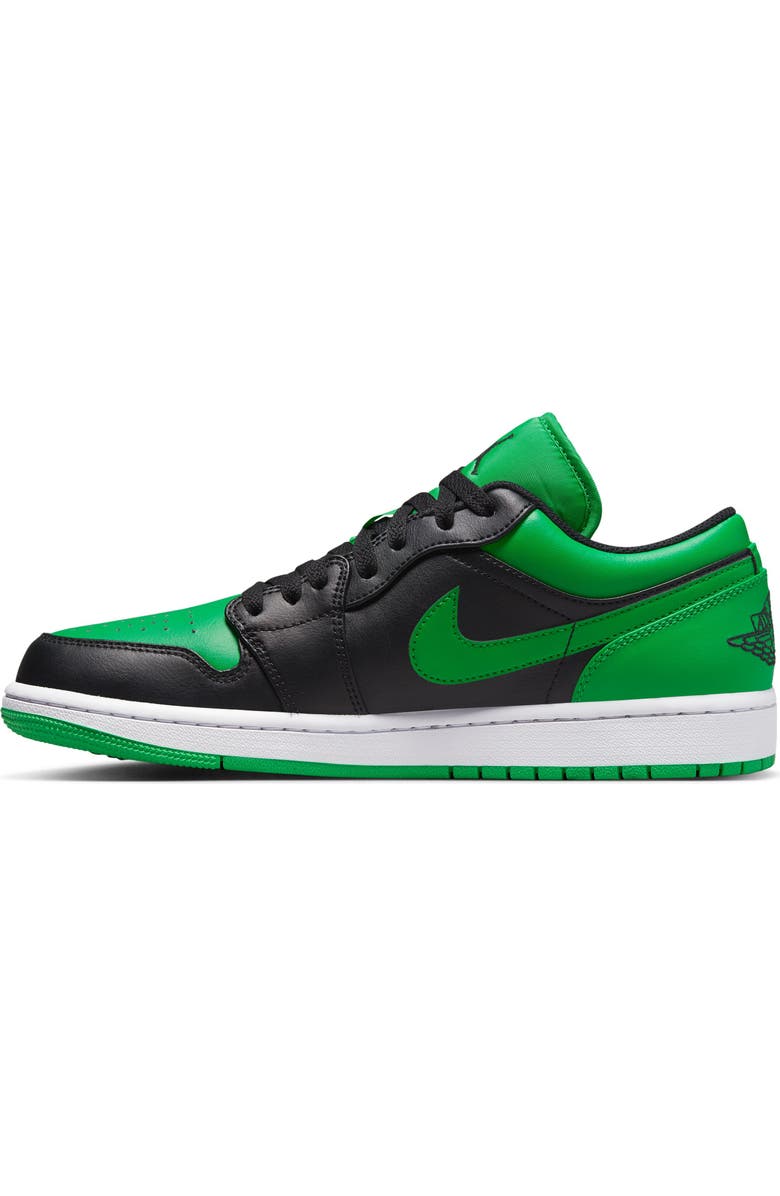 Jordan Air Jordan 1 Low Basketball Sneaker, Alternate, color, Black/ Lucky Green/ White