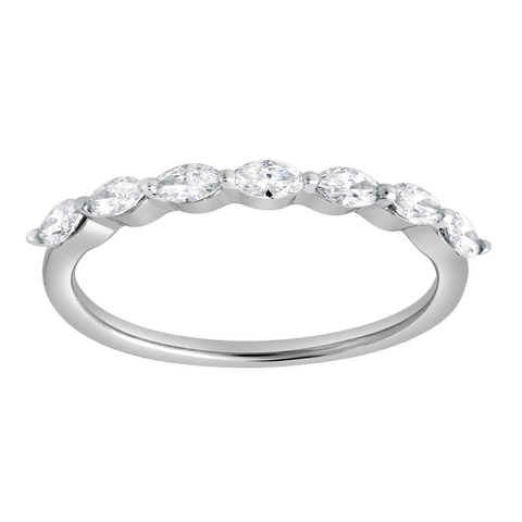 Serelyn 14K Gold 0.35 Ct Marquise Lab Grown Diamond Band Ring