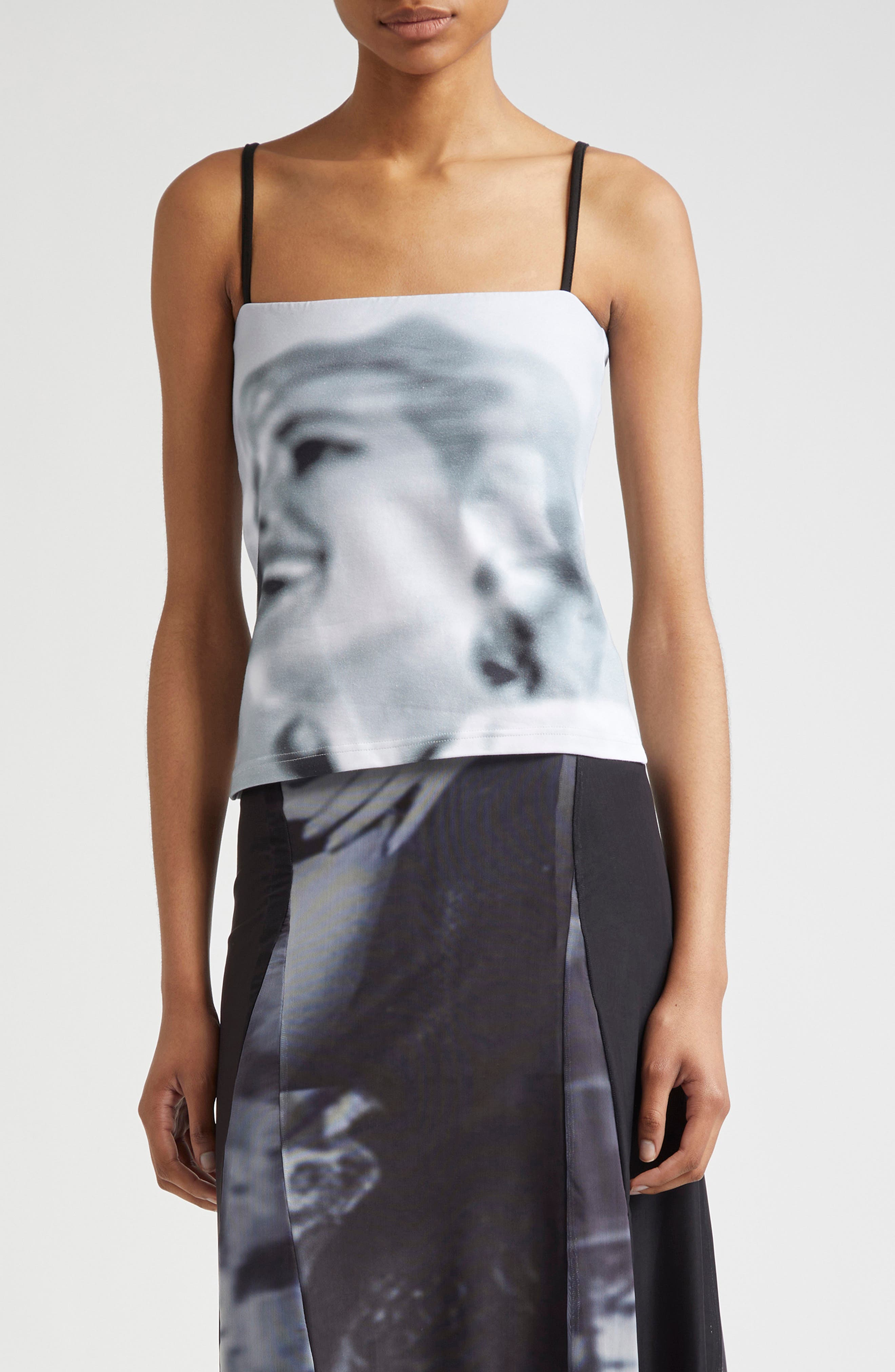 ELLISS Beam Print Jersey Camisole in Print Multi 