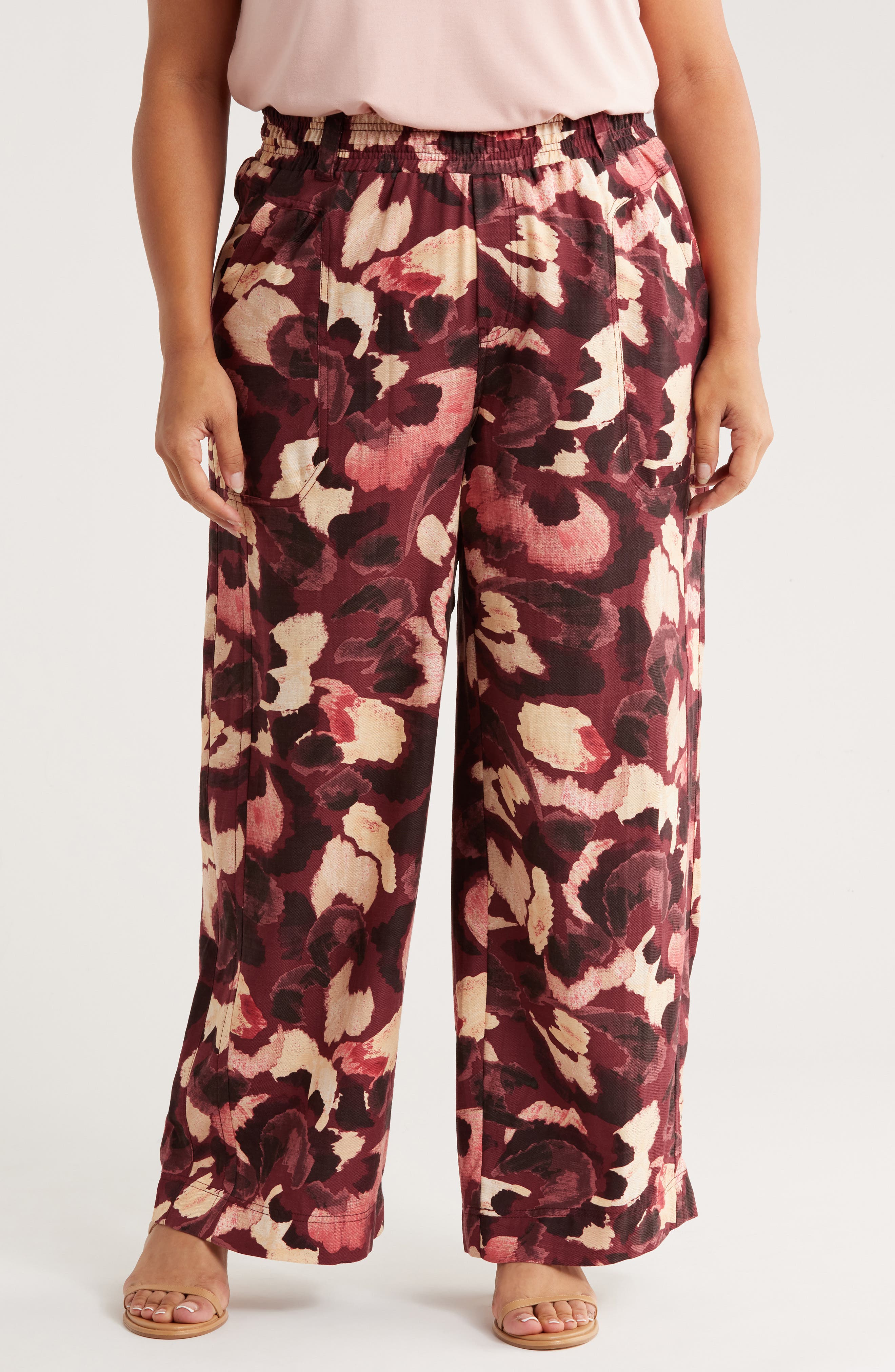 Democracy Wide Leg Pull-On Pants