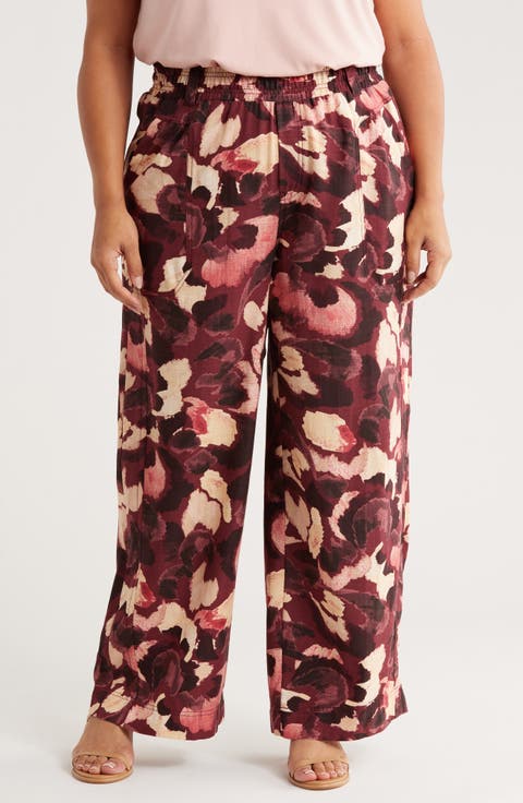 Wide Leg Pull-On Pants (Plus)