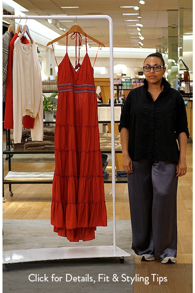 Halter Neck Tiered Maxi Dress video