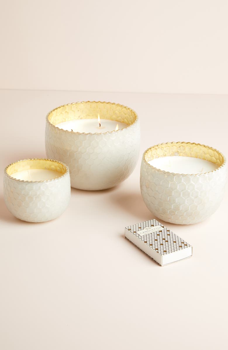 Anthropologie Home Anthropologie Small Mercury Glass Candle, Alternate, color,