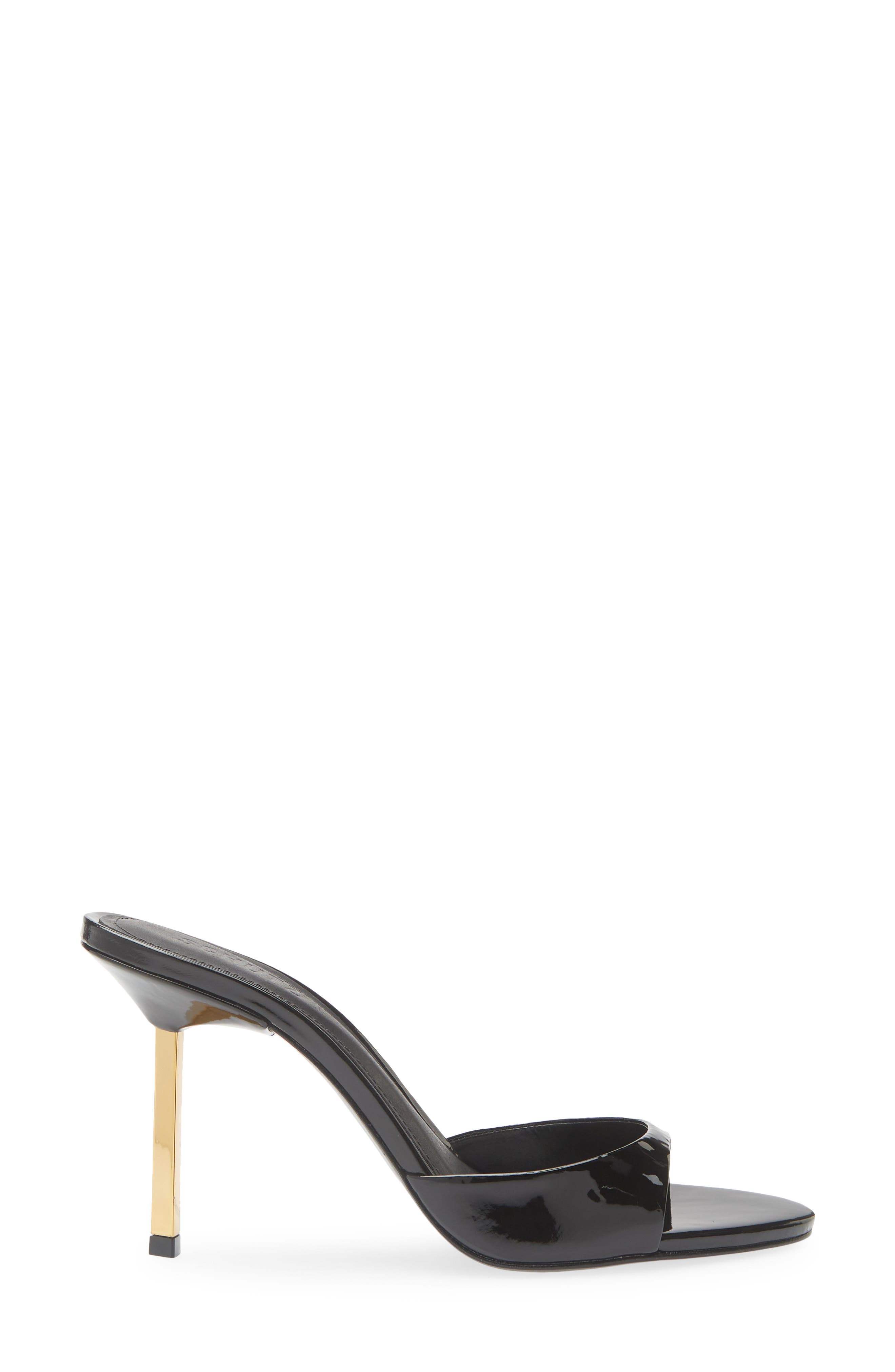 Schutz Allure Slide Sandal, Alternate, color, Black