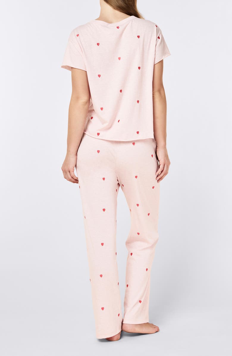 Papinelle Jada Short Sleeve Organic Cotton Pajamas, Alternate, color, 