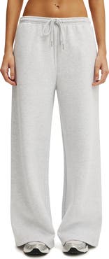 COTTON ON BODY Women's Active Plush Tie Waist Wide Leg Sweatpant