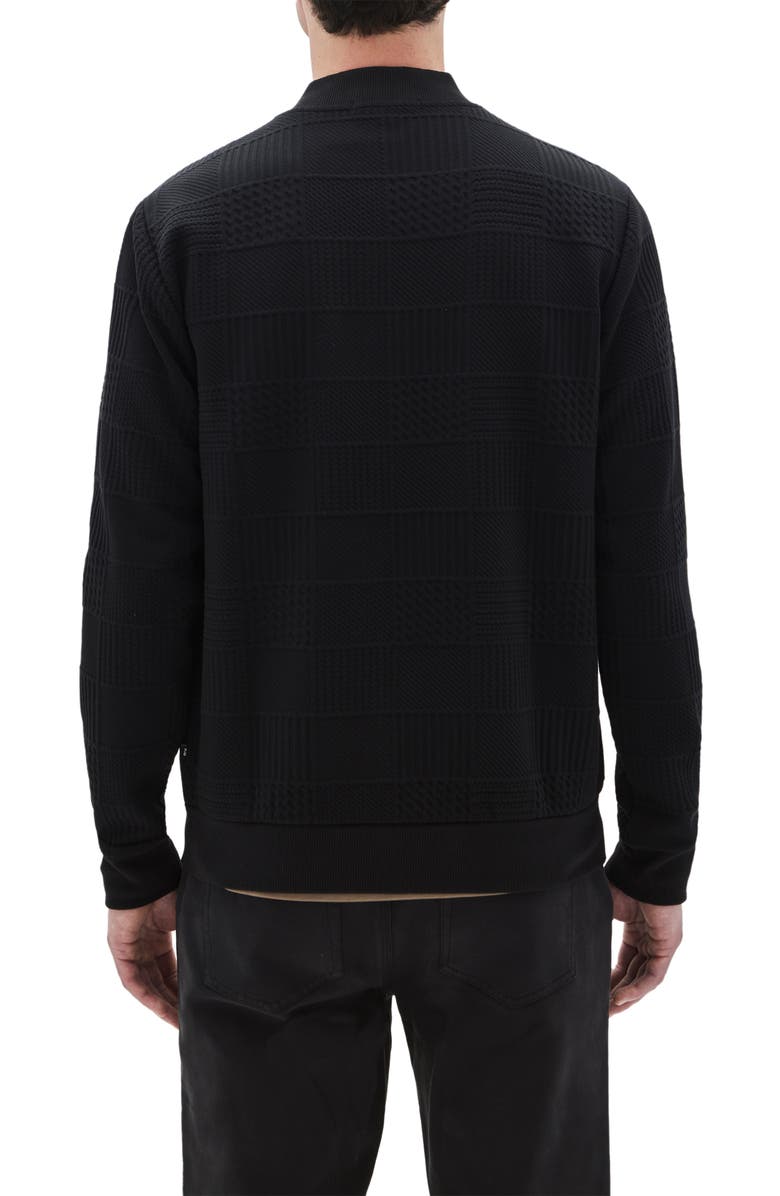 Robert Barakett Elmdon Baseball Jacket, Alternate, color, Black