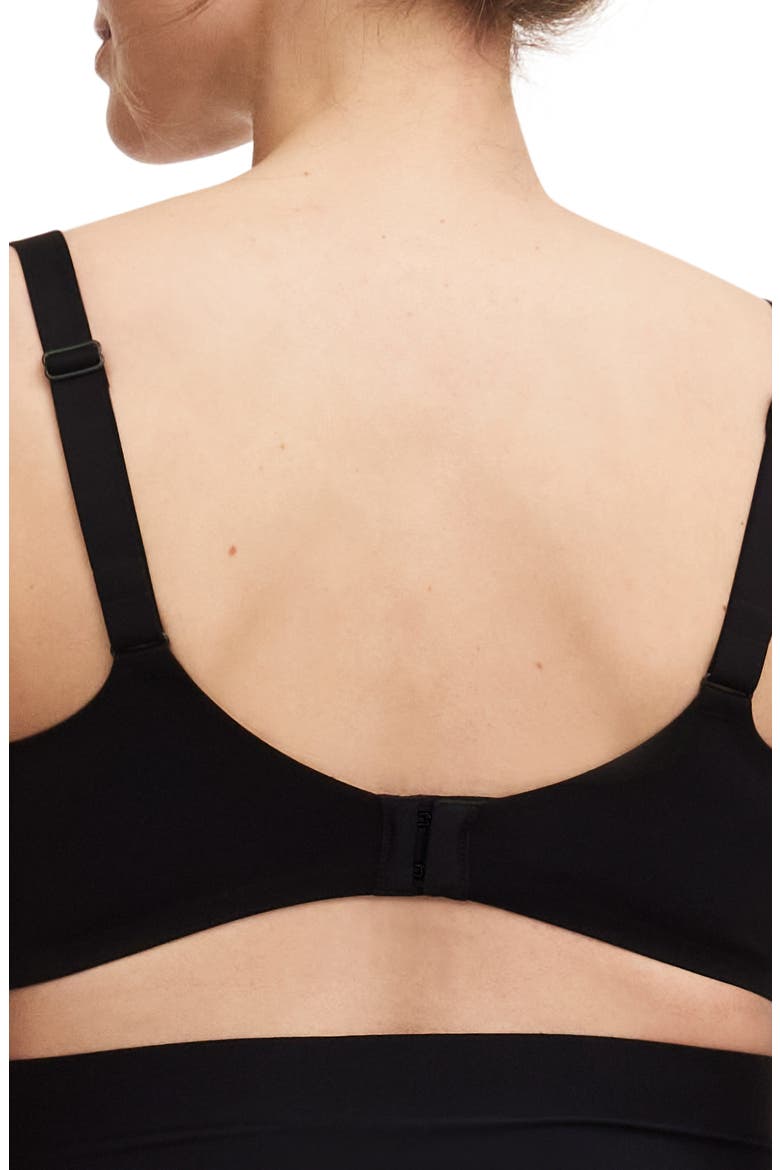Pure Wireless Unlined Maternity/Nursing Bra, Alternate, color, BLACK-11