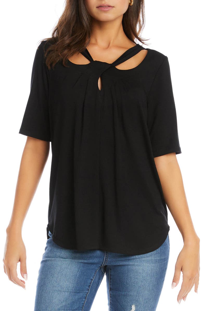 Karen Kane Cutout Detail Top, Main, color,