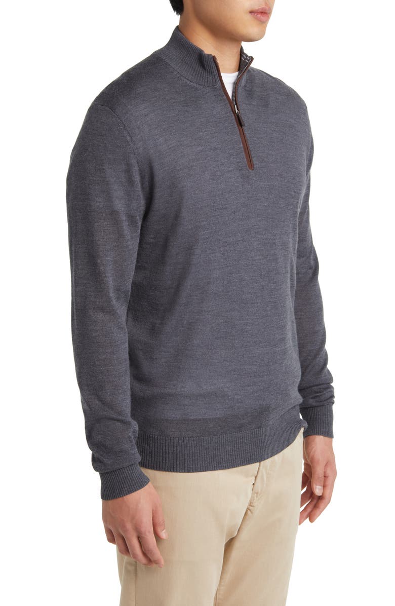 johnnie-O Baron Half Zip Wool Blend Sweater, Alternate, color, 