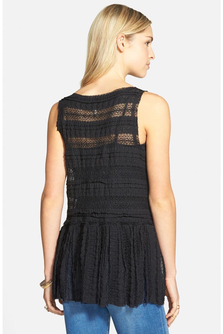 Textured Lace Camisole, Alternate, color, BLACK