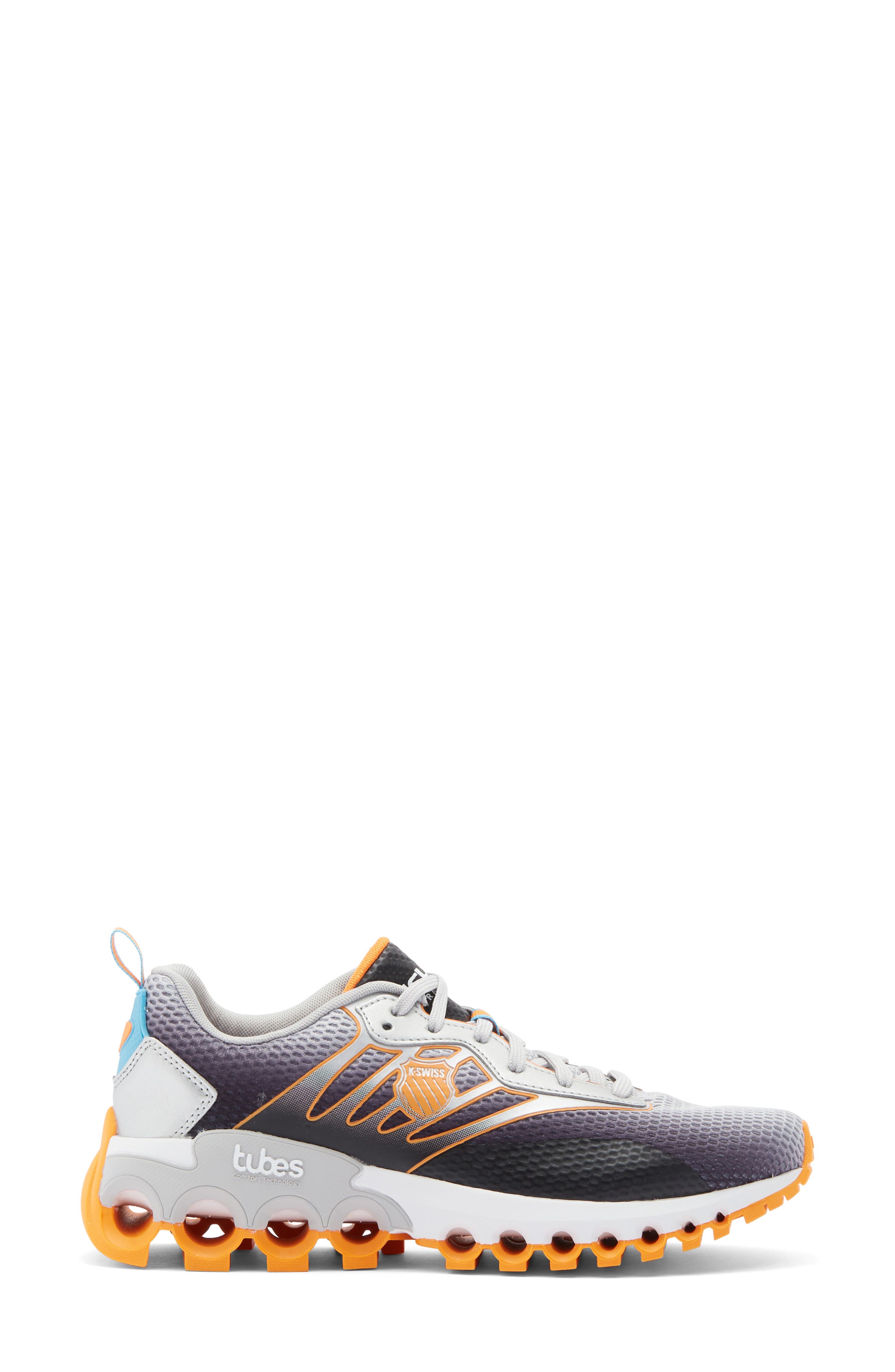 K-Swiss x McLaren Tubes Sport Sneaker, Alternate, color, Gray/ Black/ Papaya