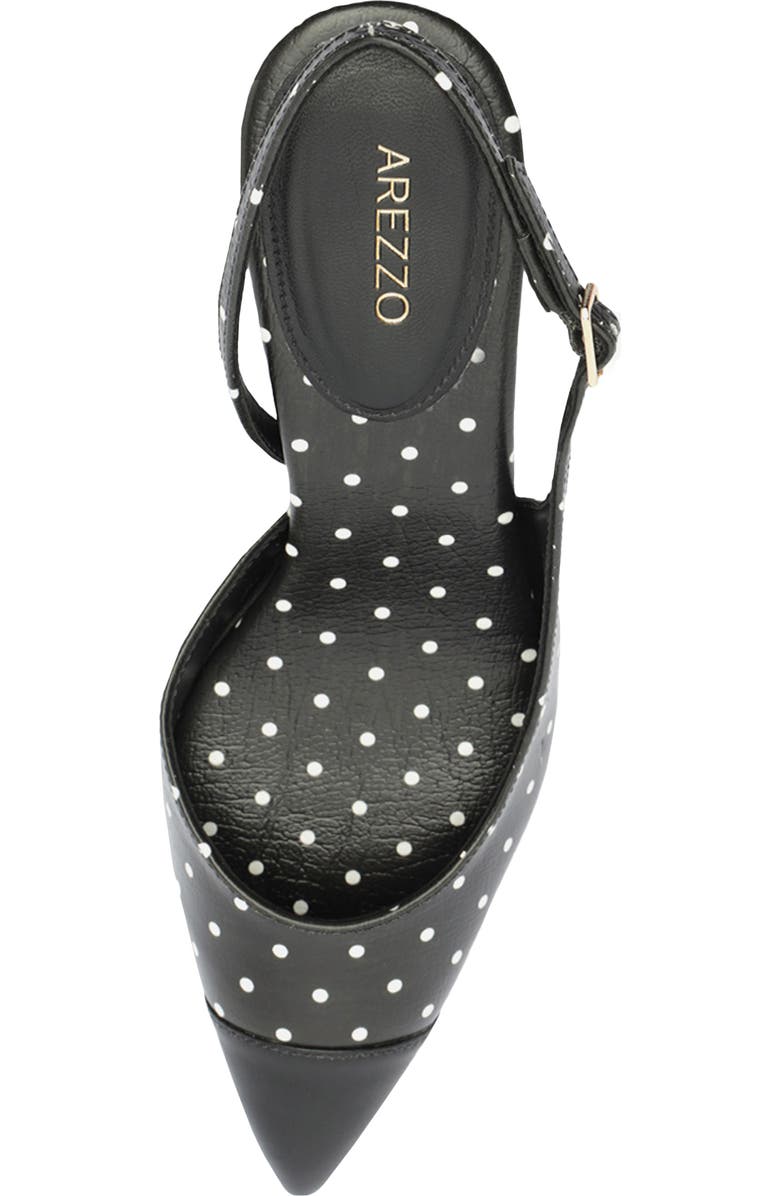 Arezzo Meryl Pointed Toe Slingback Pump, Alternate, color, Black