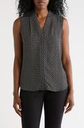 NORDSTROM RACK V-Neck Sleeveless Woven Shell Top