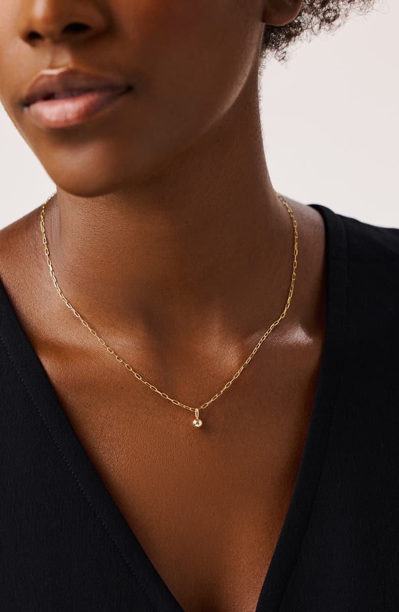 Ana Luisa Gold Pendant Necklace - Sphere Charm Necklace, Alternate, color, 