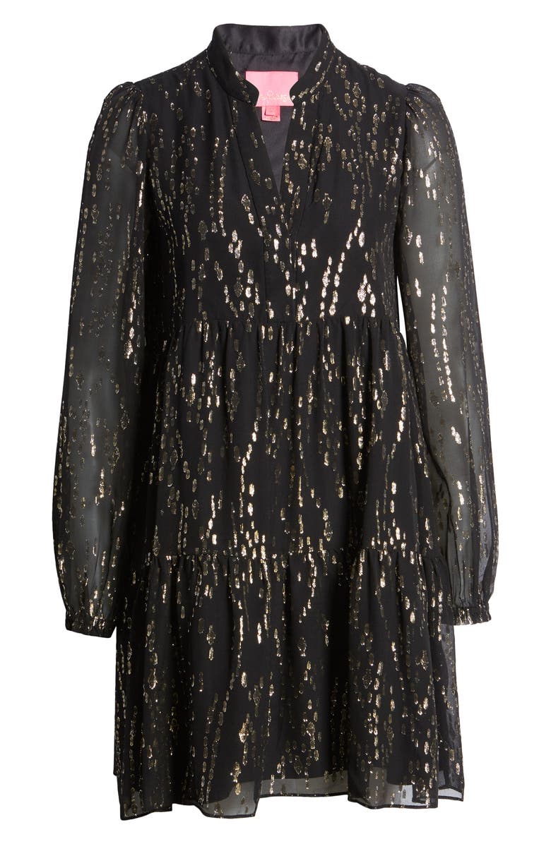 Lilly Pulitzer<sup>®</sup> Winona Long Sleeve Silk Blend Dress, Alternate, color, 