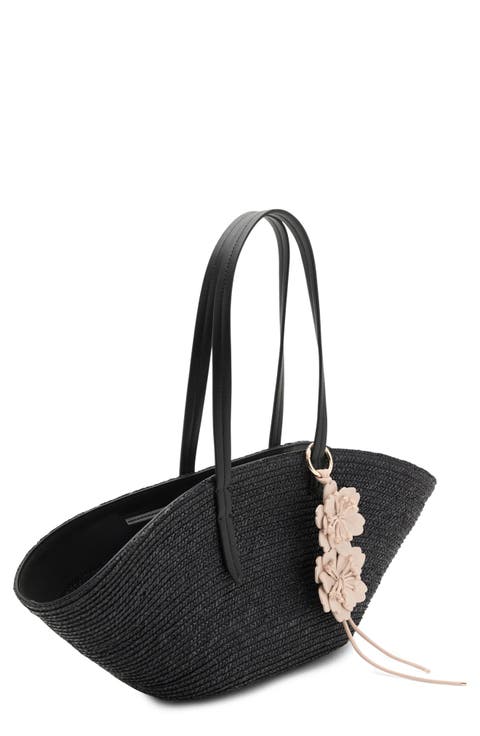 Medium Double Handle Natural Fiber Bag