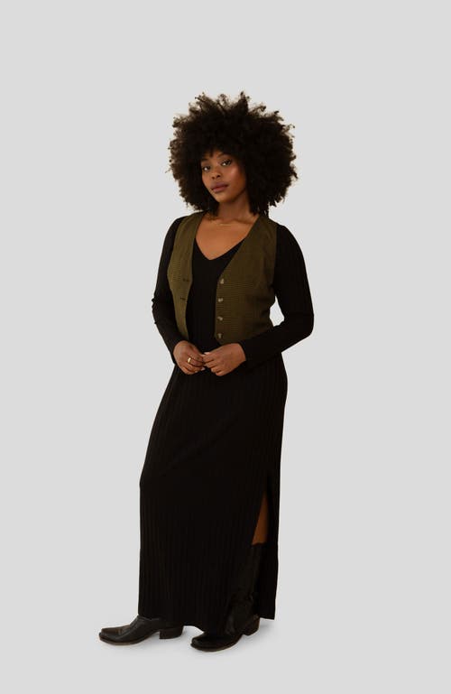 Whimsy + Row Bowie Vest in Hunter Gingham  product