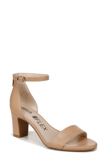 Lifestride Florence Ankle Strap Sandal In Camel