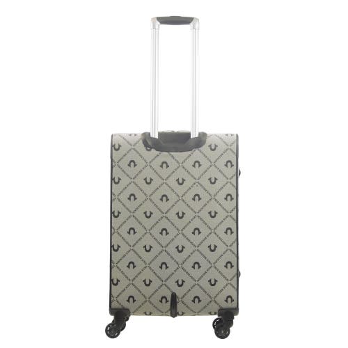 TRUE RELIGION TRUE RELIGION SOFT SIDED 27" EXPANDABLE, SPINNER LUGGAGE BUDDAH PATCH