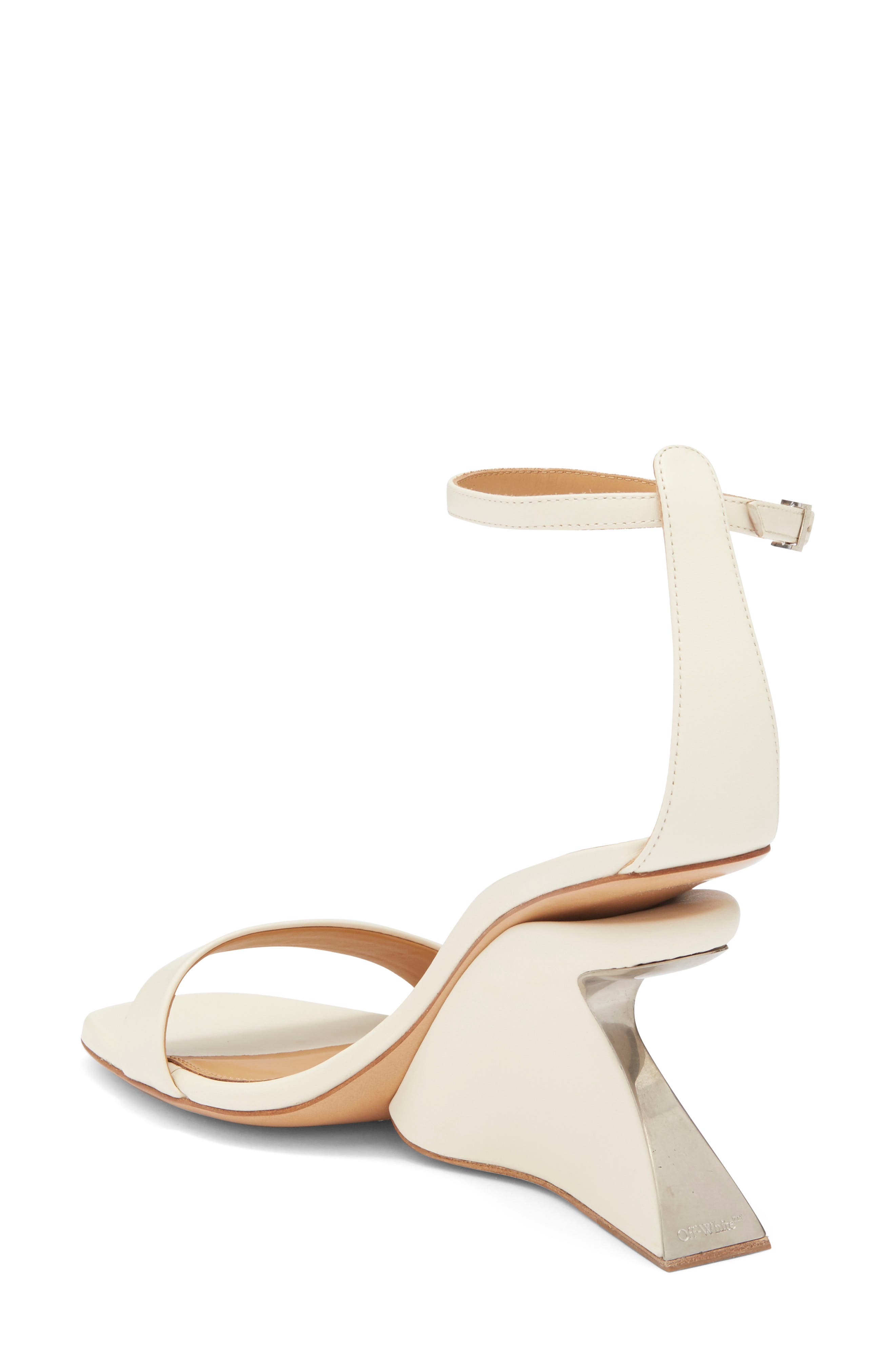Off-White Jug Wedge Sandal, Alternate, color, Off White Off White