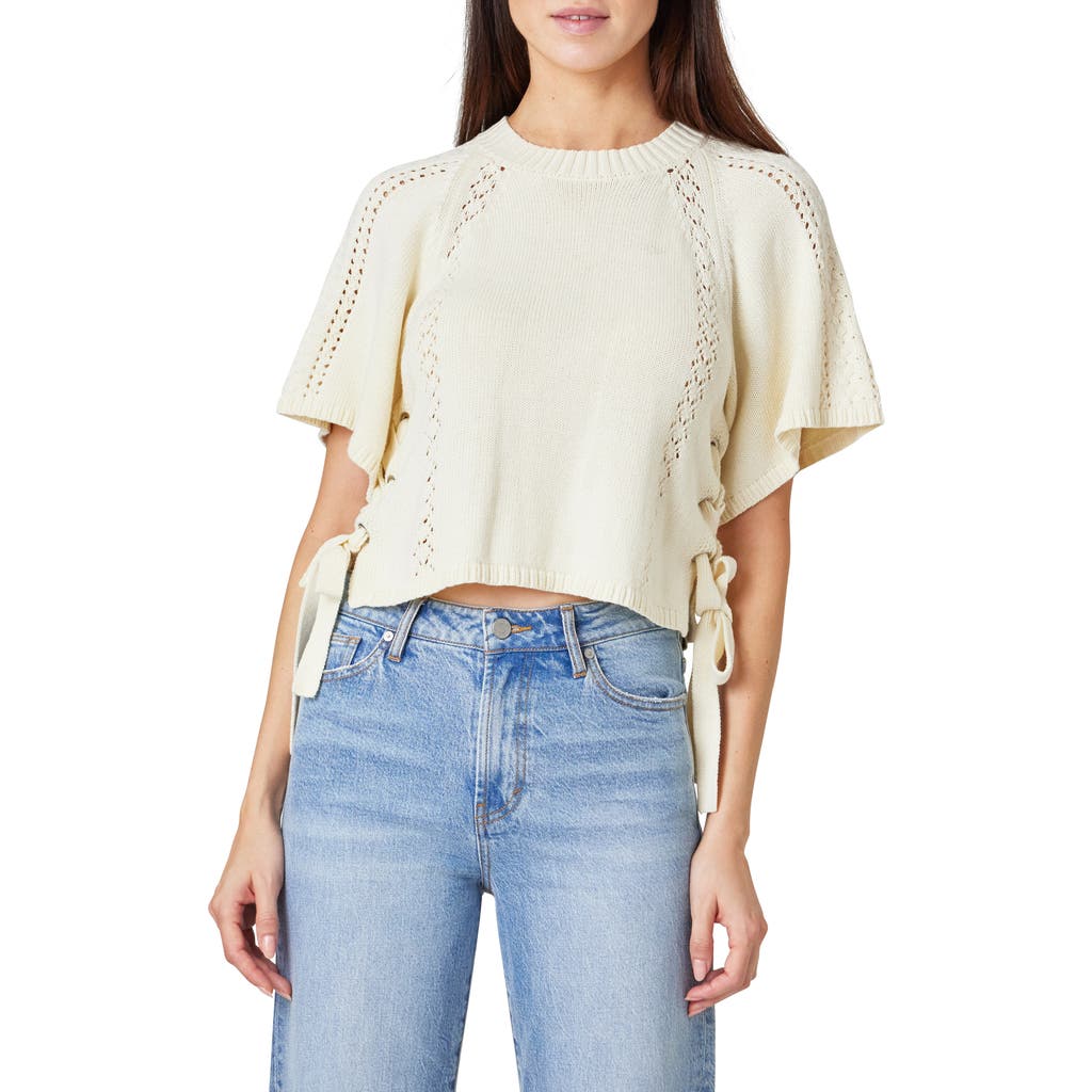 HABITUAL HABITUAL SIDE TIE OPEN STITCH SWEATER