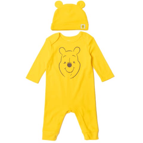Winnie the Pooh Cosplay Coverall and Hat Set