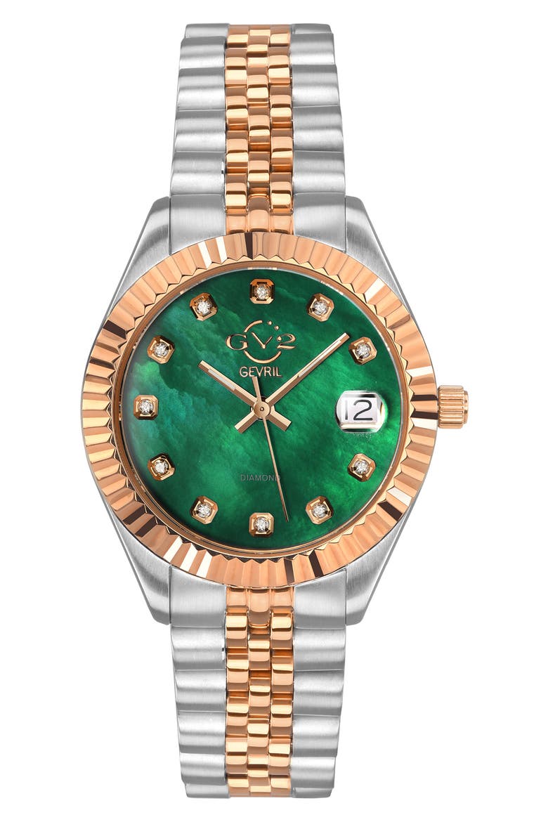 Women's Swiss Watch from the Naples Collection, 34mm, Main, color, TWO TONE SS/RG