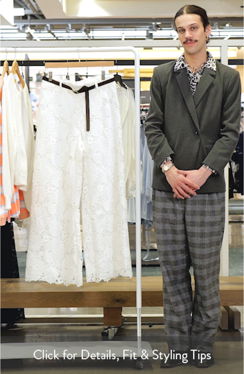 Floral Lace Wide Leg Pants, sales video thumbnail