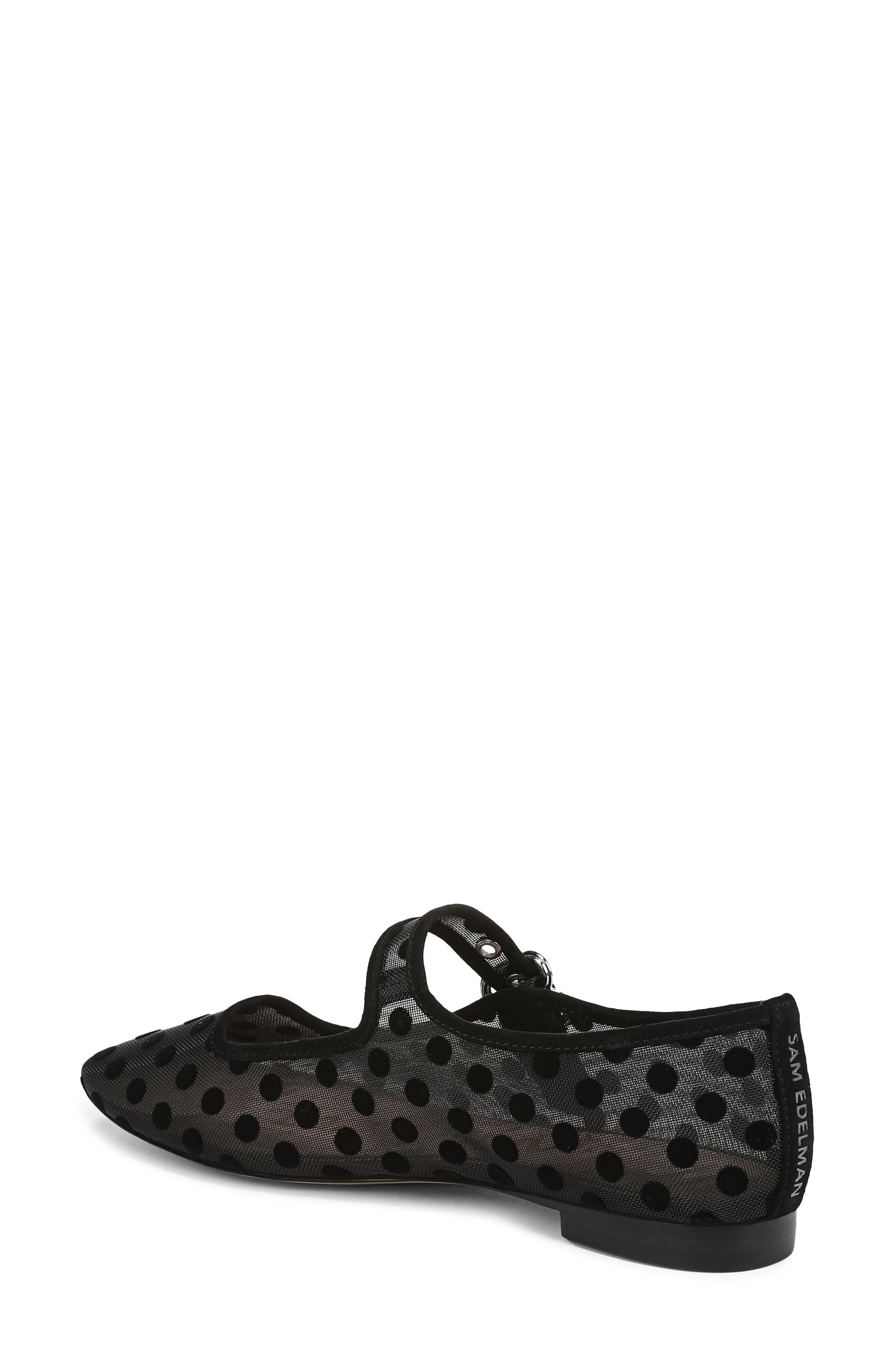 Sam Edelman Michaela Mary Jane Flat, Alternate, color, Black Mesh Dot