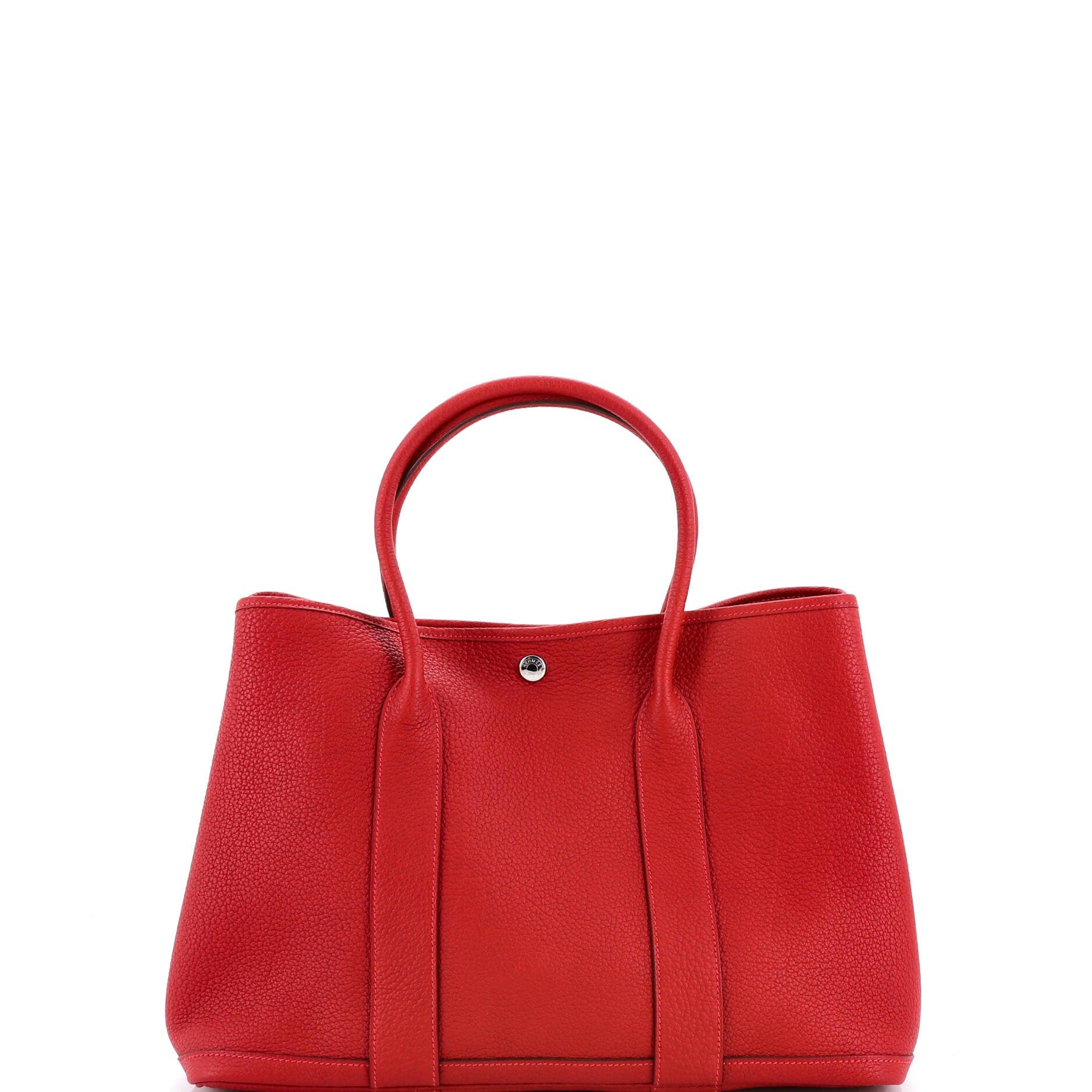 Pre-Owned Hermes Garden Party Tote Leather 36, Alternate, color, Rouge De Coeur