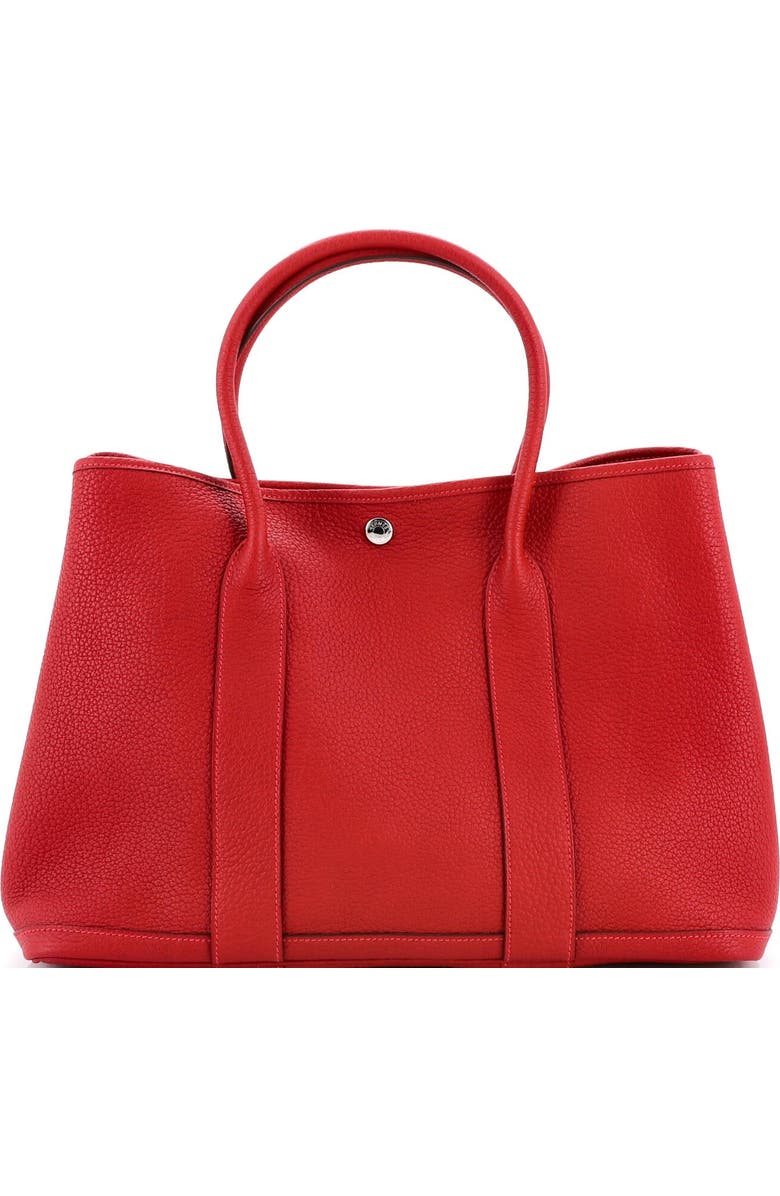 Pre-Owned Hermes Garden Party Tote Leather 36, Alternate, color, Rouge De Coeur
