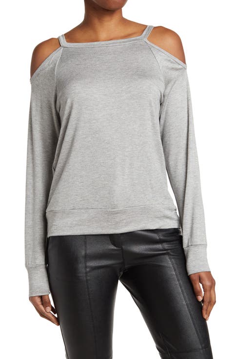 Cold Shoulder Knit Sweater