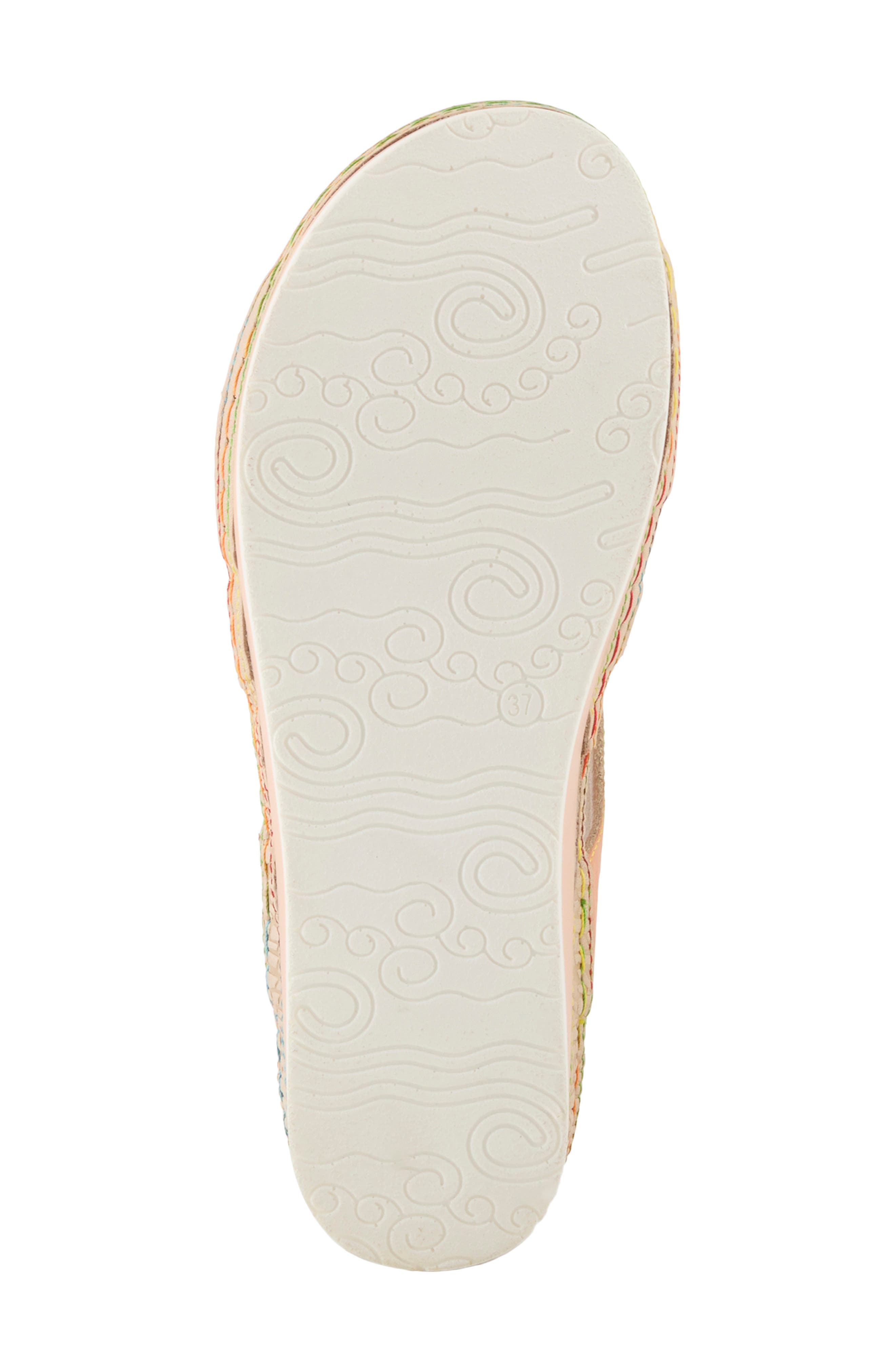 L'Artiste by Spring Step Sumacah Quarter Strap Sandal, Alternate, color, Beige Multi