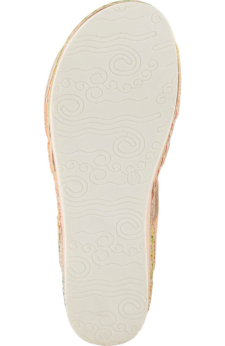 L'Artiste by Spring Step Sumacah Quarter Strap Sandal, Alternate, color, Beige Multi