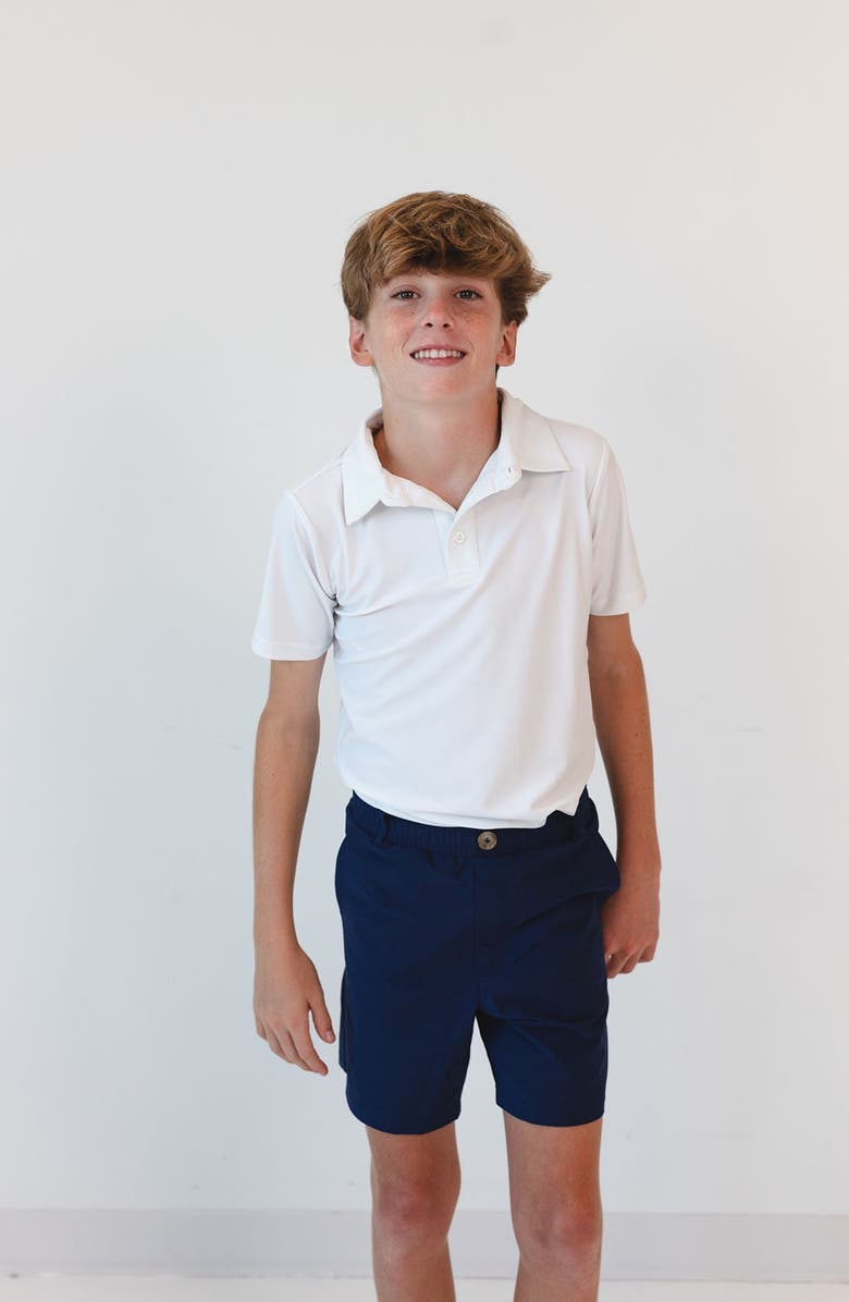 Courtside Kids Boys Polo Shirt, Alternate, color, White