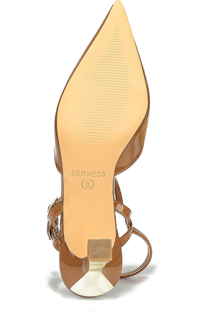 BERNESS Celine Ankle Strap Pump, Alternate, color, Camel