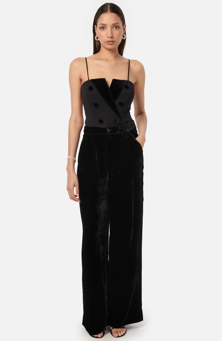 CAMI NYC Rylie Velvet Wide Leg Pants, Alternate, color, 