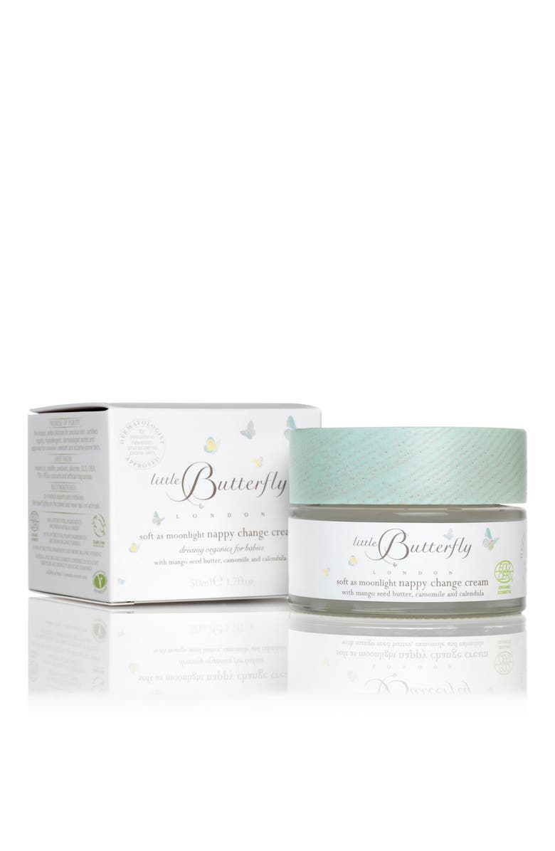 Little Butterfly London Soft as Moonlight Nappy Change Cream 50ml, Main, color, Nappy Change Cream 50Ml