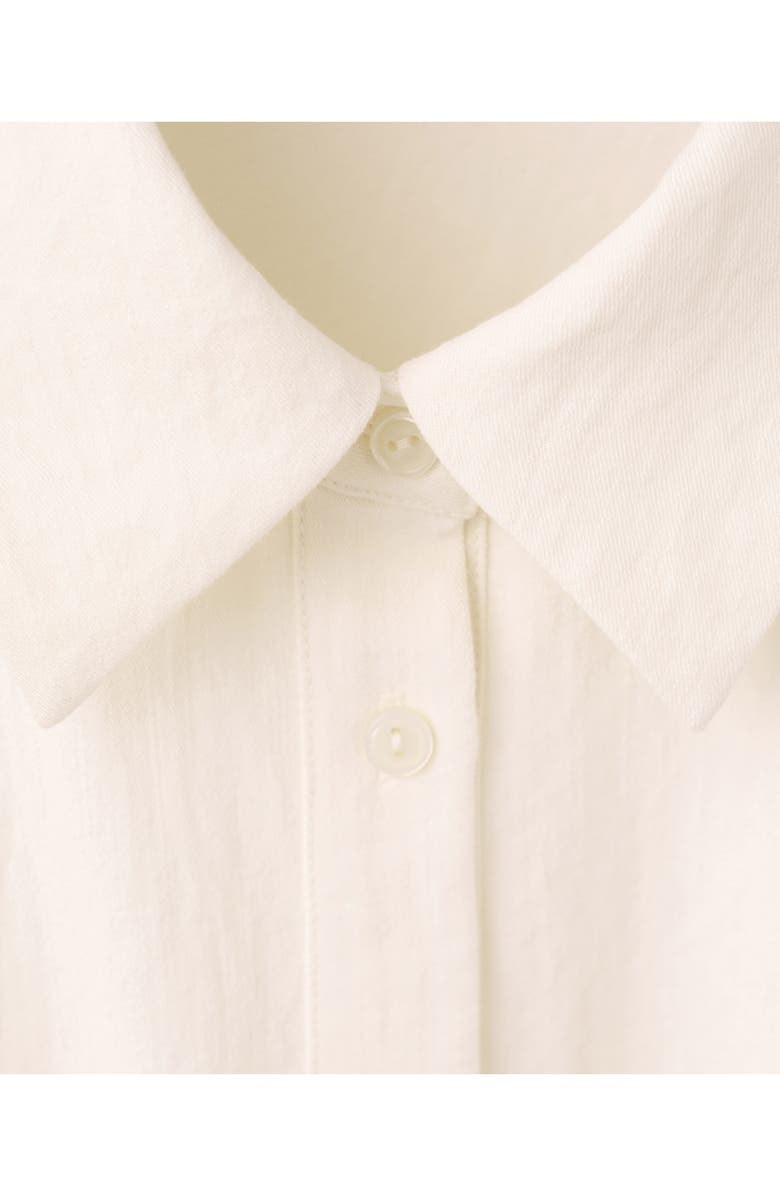 MANGO Tie Waist Midi Shirtdress, Alternate, color, 