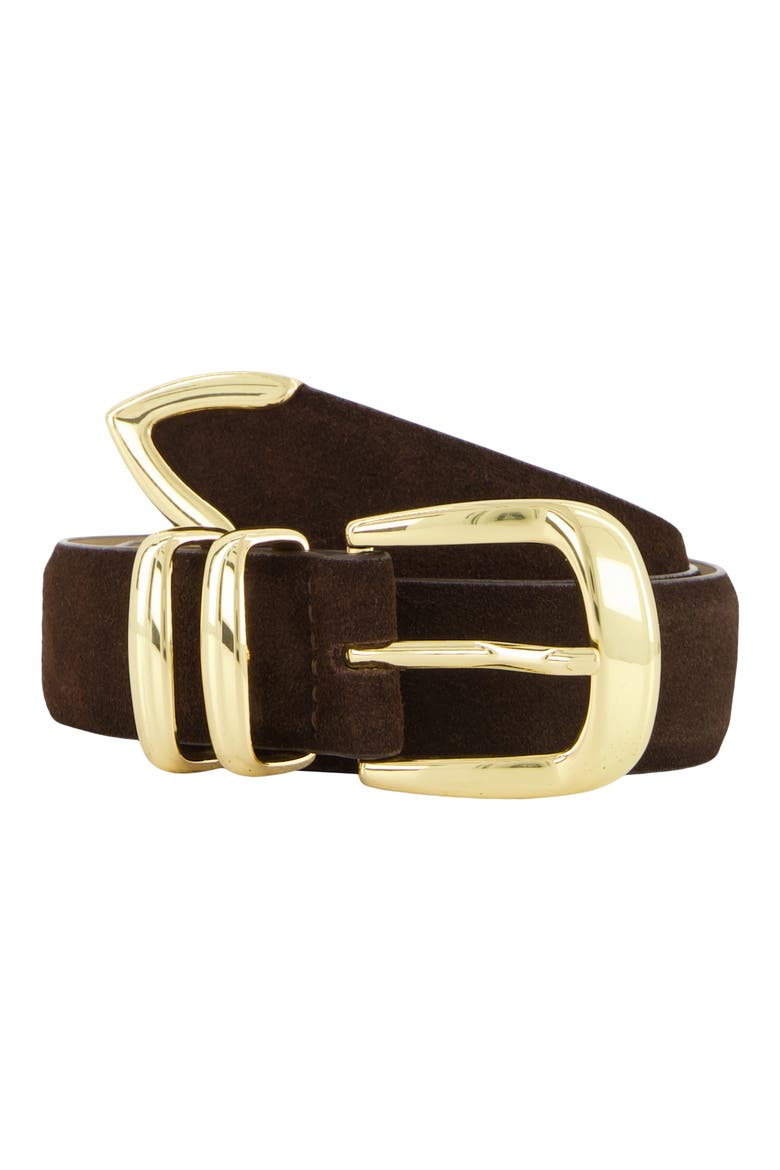 The Jordan Suede Belt, Alternate, color, CORDOVAN