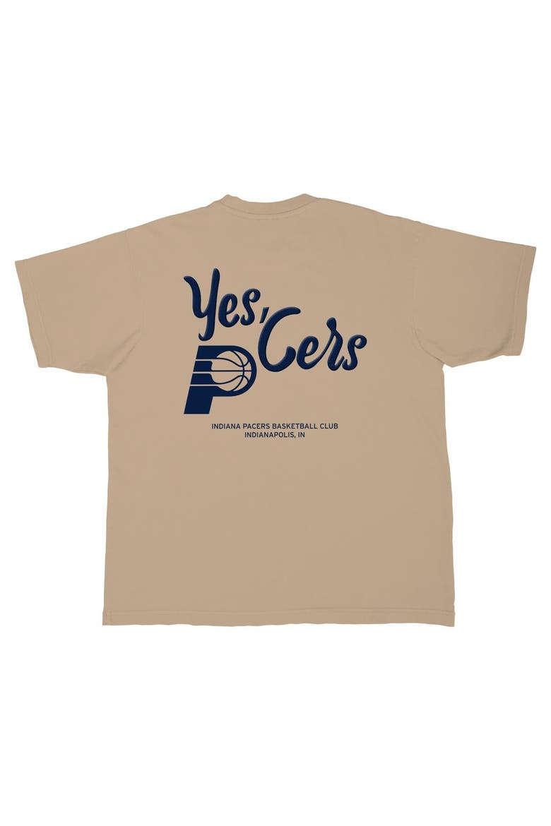 Unisex Stadium Essentials  Tan Indiana Pacers Urban T-Shirt, Alternate, color, Tan