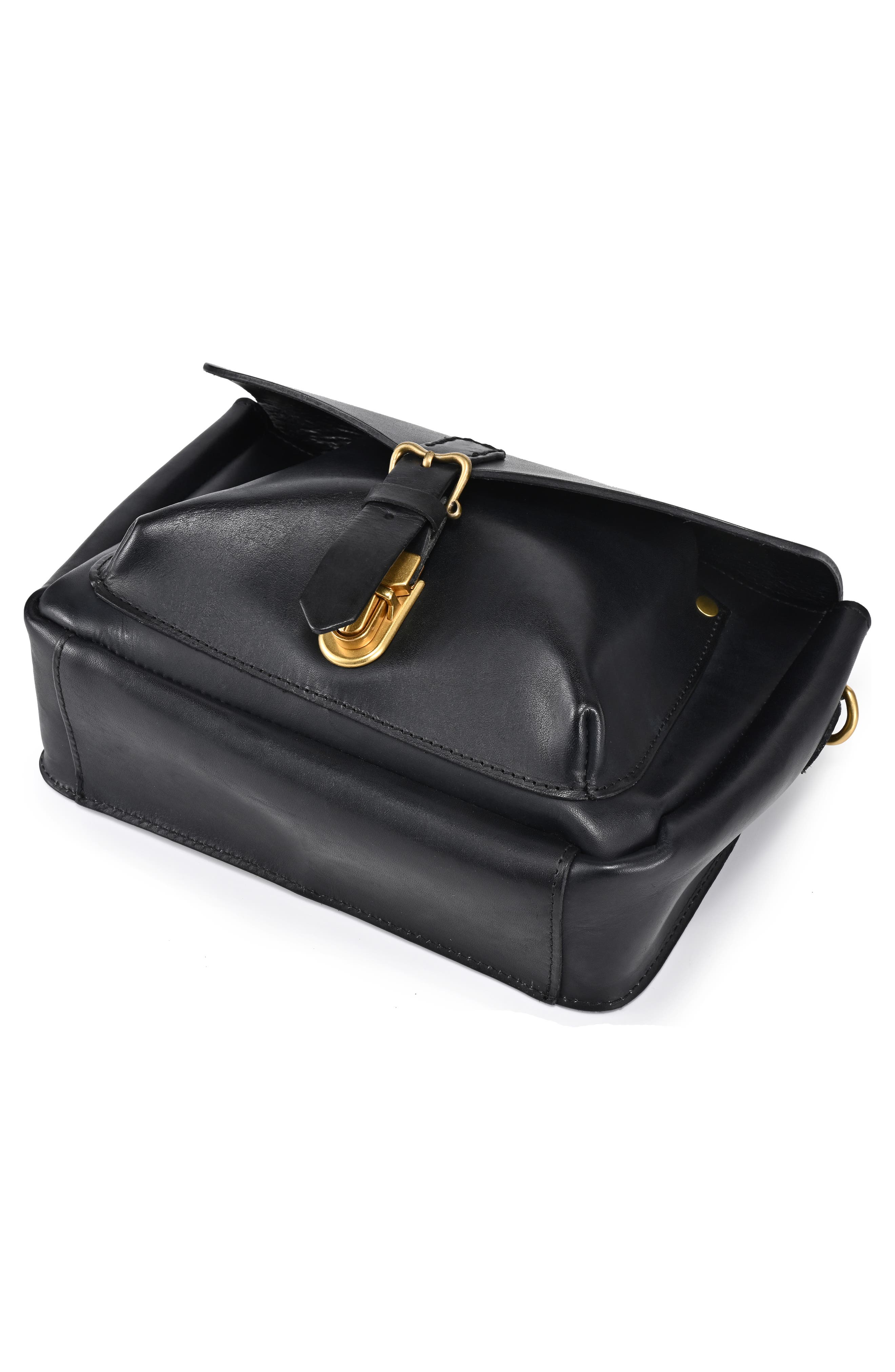OLD TREND Isla Leather Crossbody Bag, Alternate, color, Black