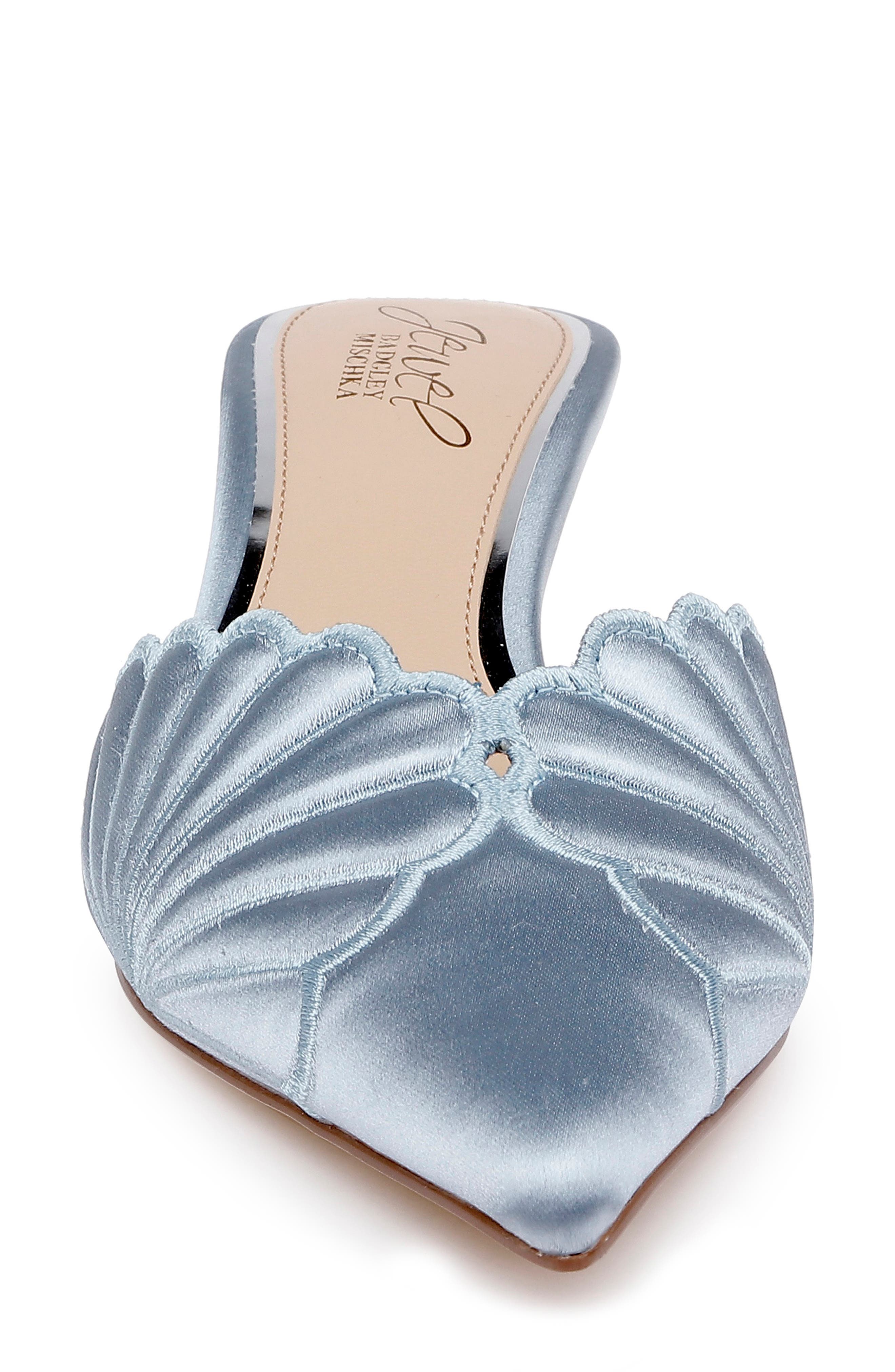 Palmer Mule, Alternate, color, MIST BLUE SATIN