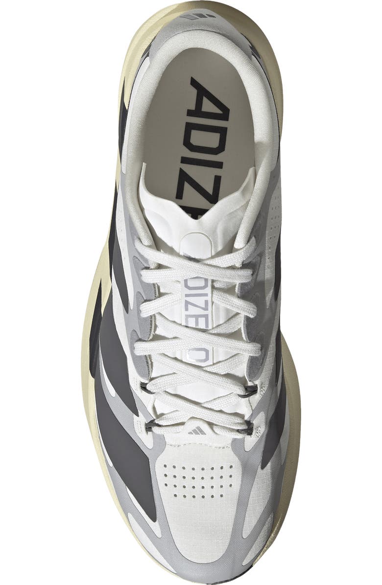 adidas Adizero Evo SL EXO Running Shoe, Alternate, color, White/ Utility Black/ Grey