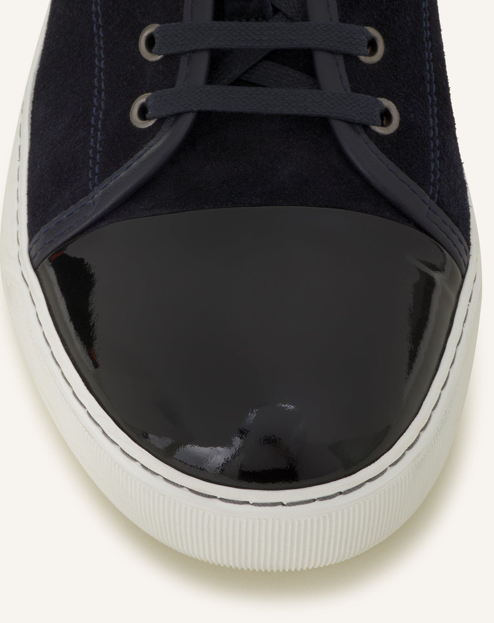 Dbb1 Suede And Patent Leather Sneakers, Alternate, color, Navy Blue