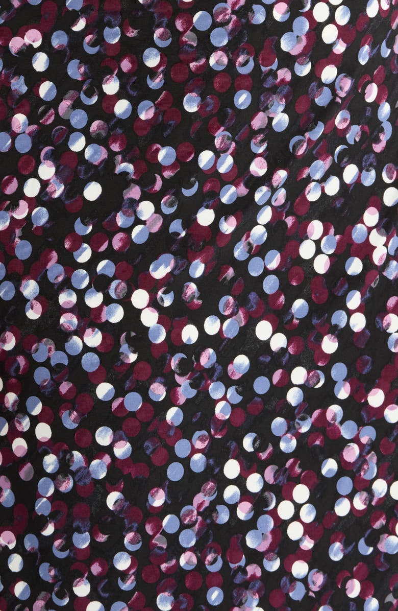 Anne Klein Polka Dot Faux Wrap Dress, Alternate, color, 