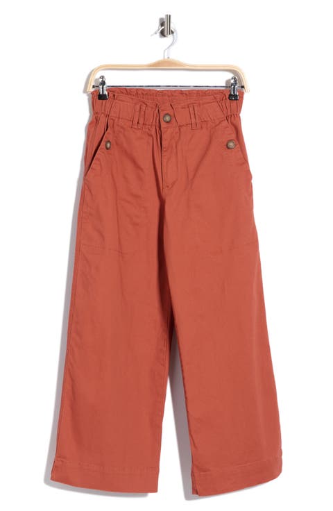 Wide Leg Ankle Crop Pants