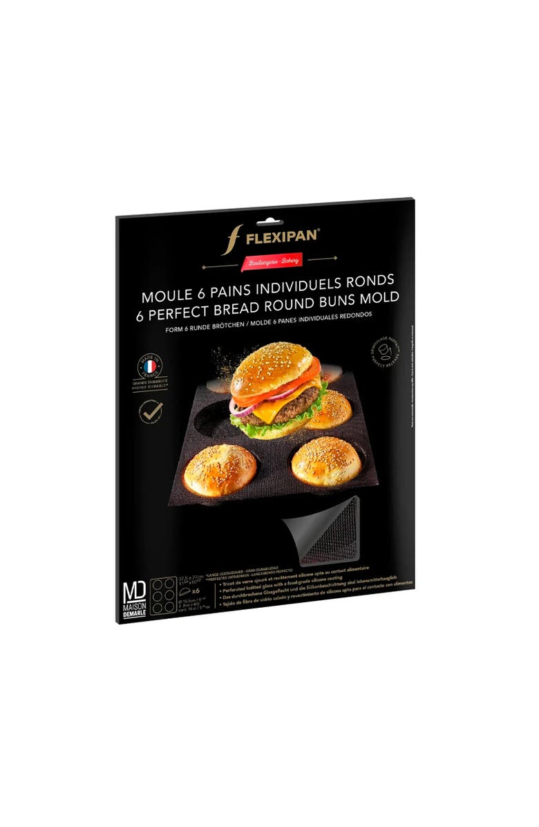 Silpat Flexipan 6 Perfect Buns Mold, Alternate, color, Black